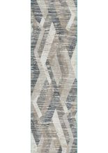 Dynamic Rugs WINGO 7957 Grey Slate Cream 2.2x7.7 Imgs Contemporary Area Rugs